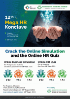 12th Mega HR Konclave 2021 Online Business Simulation Poster